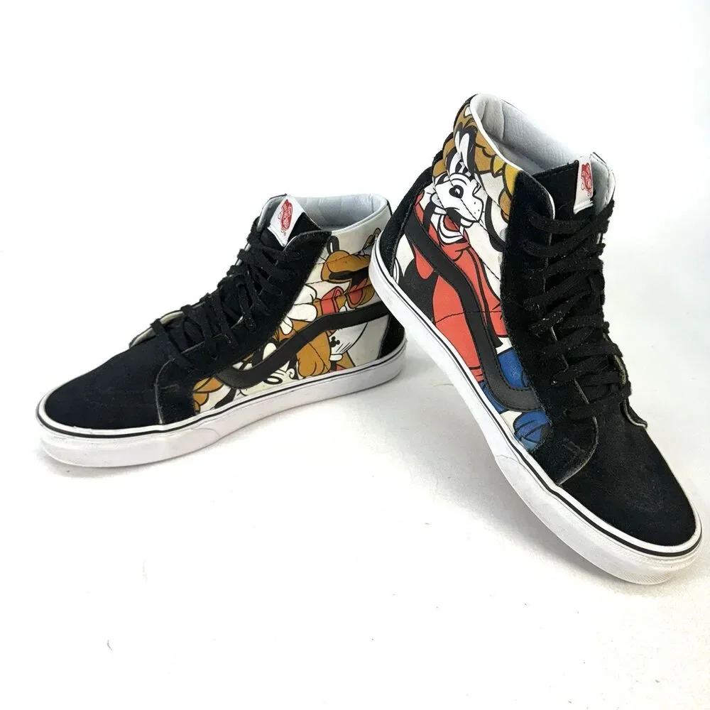 Vans X Disney Sk8-Hi Mickey Mouse Men's Size 9 Women's 10.5 US Black Shoes